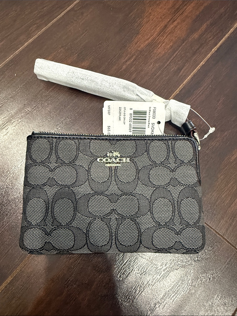 Coach Women's Black and Grey Wallet-purses new